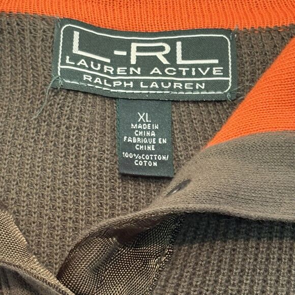 Lauren Ralph Lauren Active Waffle Knit Drawstring High Neck Sweater Women XL - Picture 5 of 8